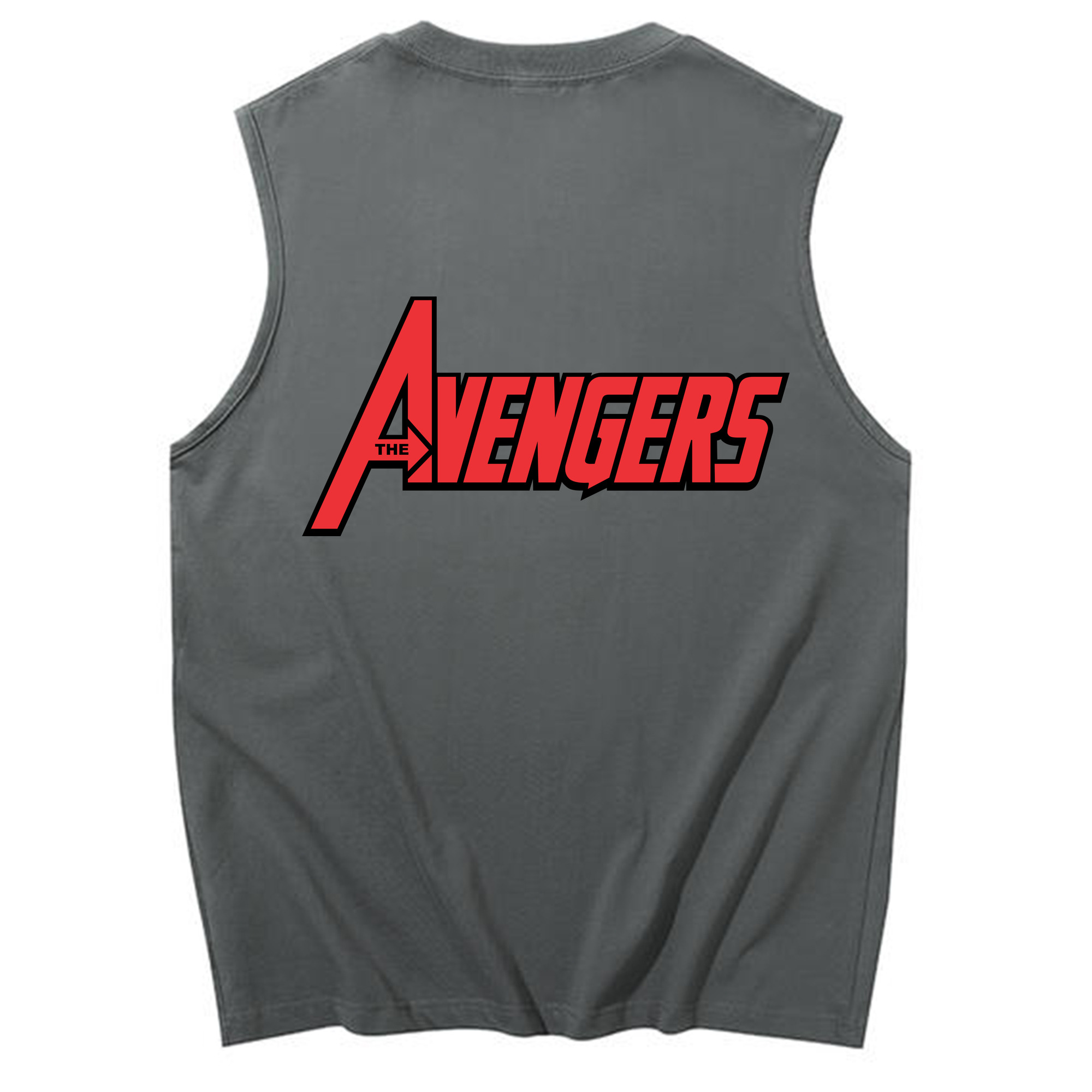 （画像用） アベンジャーズ The Avengers コットン100％タンクトップ（背面プリント）